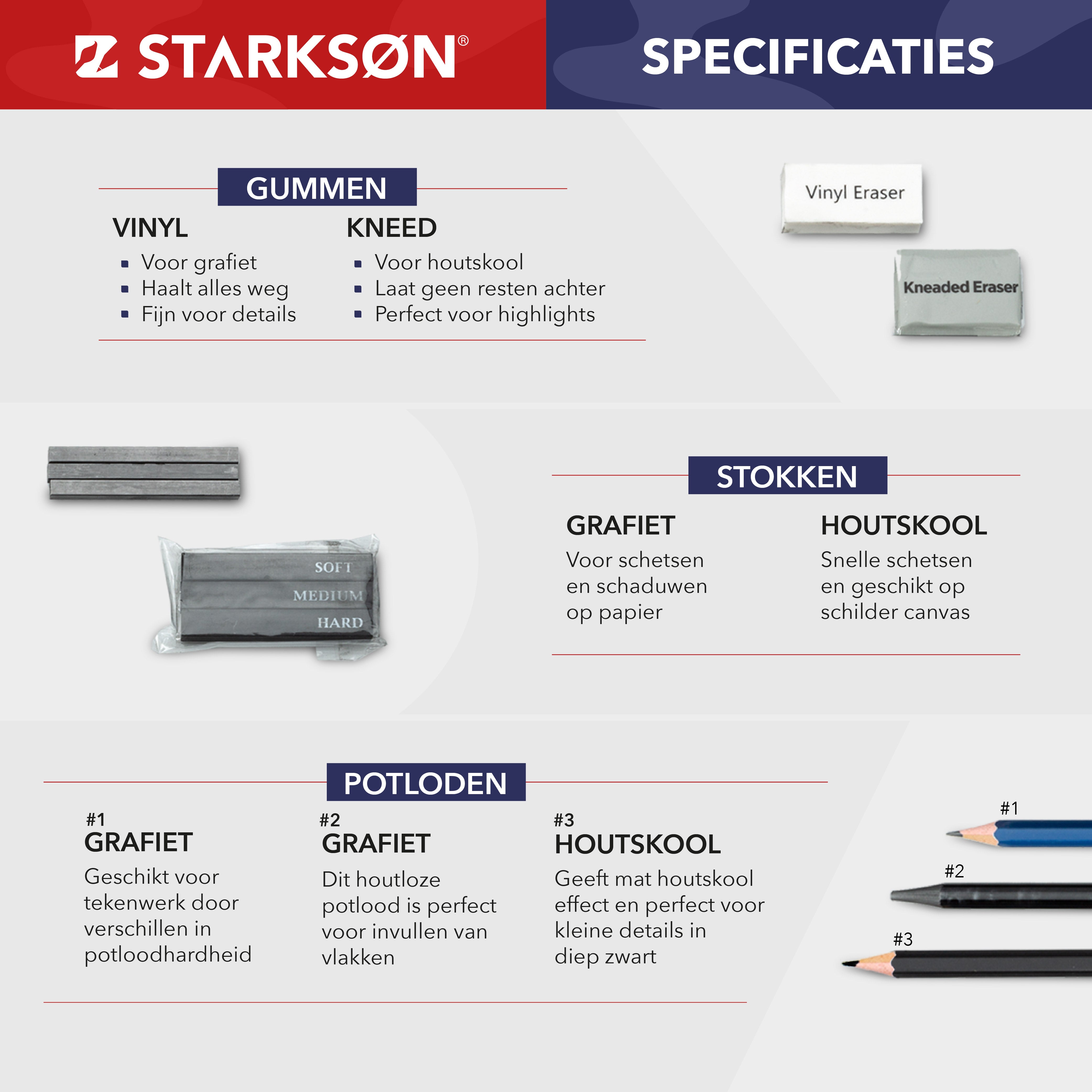 27-Delige Potloden Tekenset