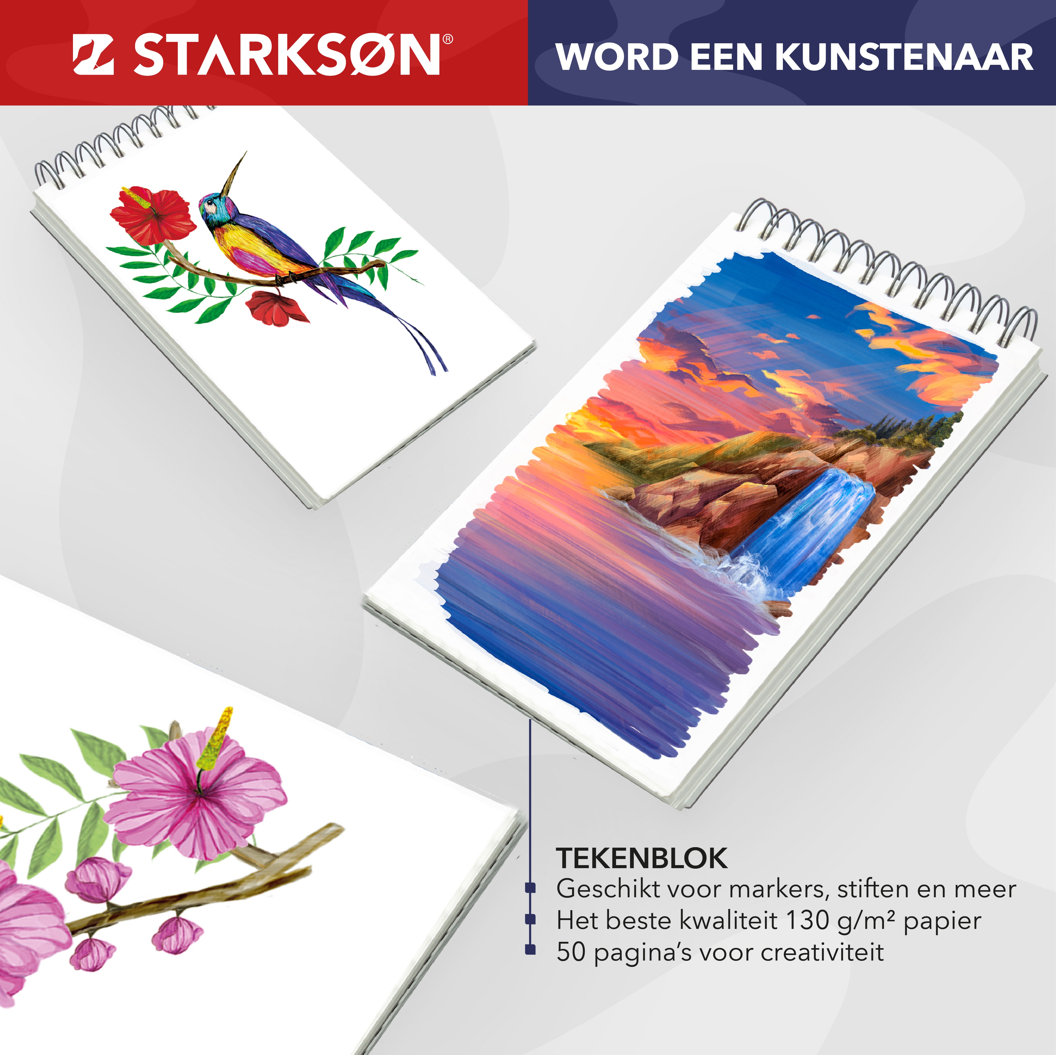 2 Stuks A5 Schetsboeken