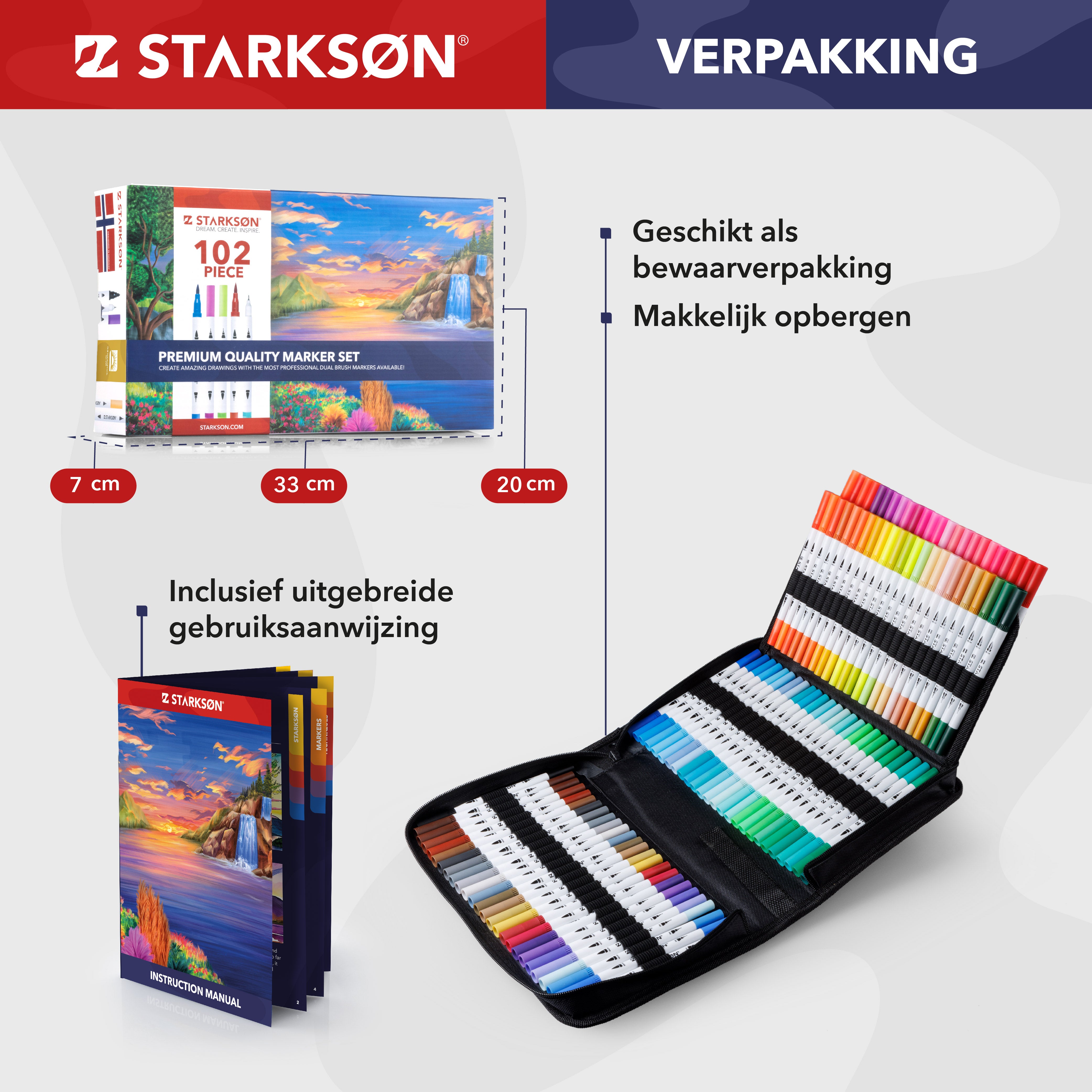 102 Stuks Twinmarkers Set